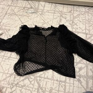 super thin black top